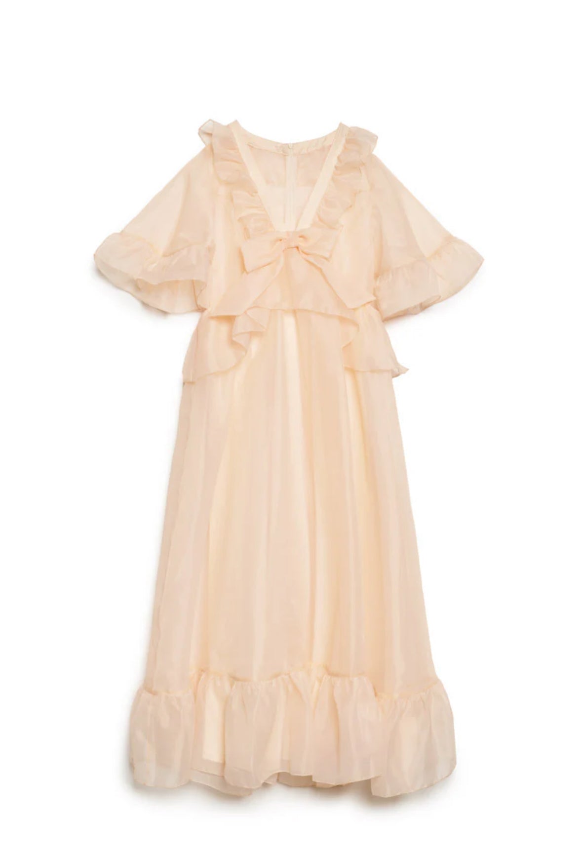 DREAM Sister Jane Peach Organza Dress – SYBIL Boutique