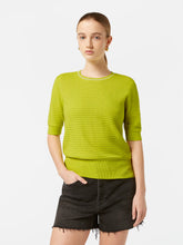 Load image into Gallery viewer, Scotch &amp; Soda Lime pointelle short sleeve jumper
