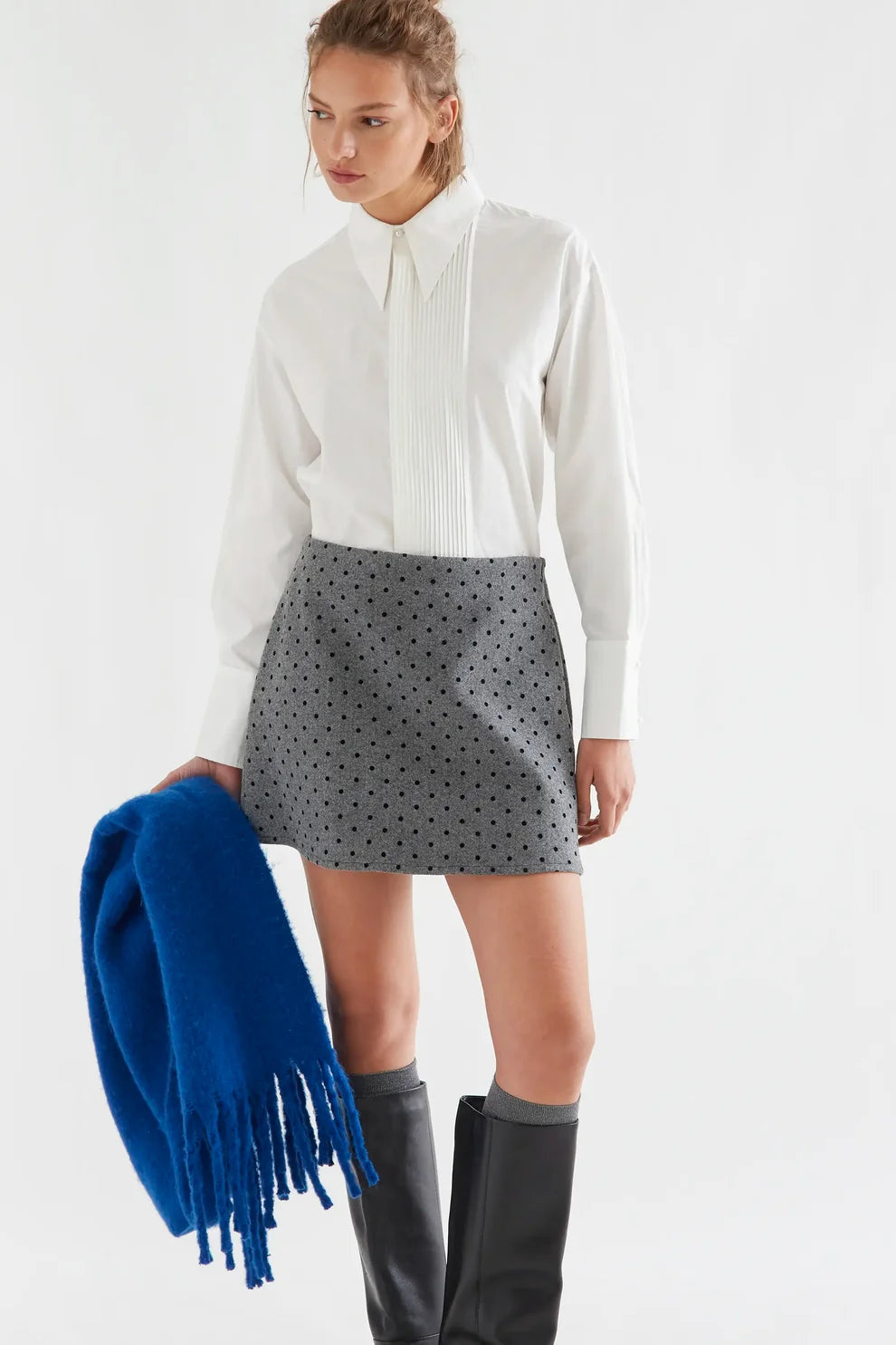 Compañia Fantástica White Tuxedo Shirt