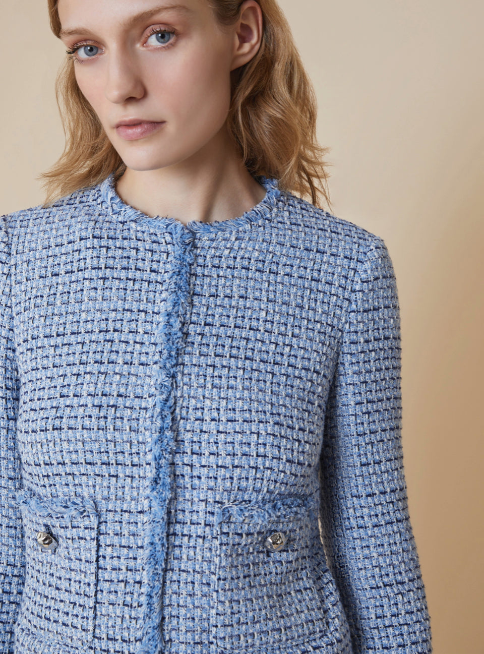 PennyBlack Blue Tweed Jacket