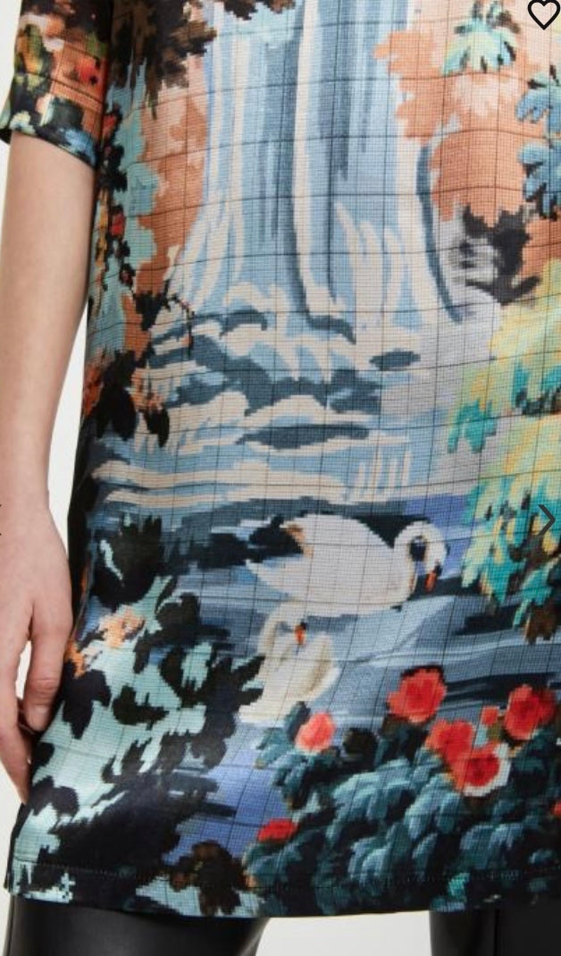 Ottodame Garden Print Shift Dress