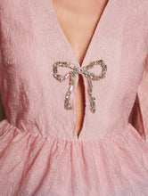 Load image into Gallery viewer, DREAM Sister Jane Pink Structured Top with Peplum
