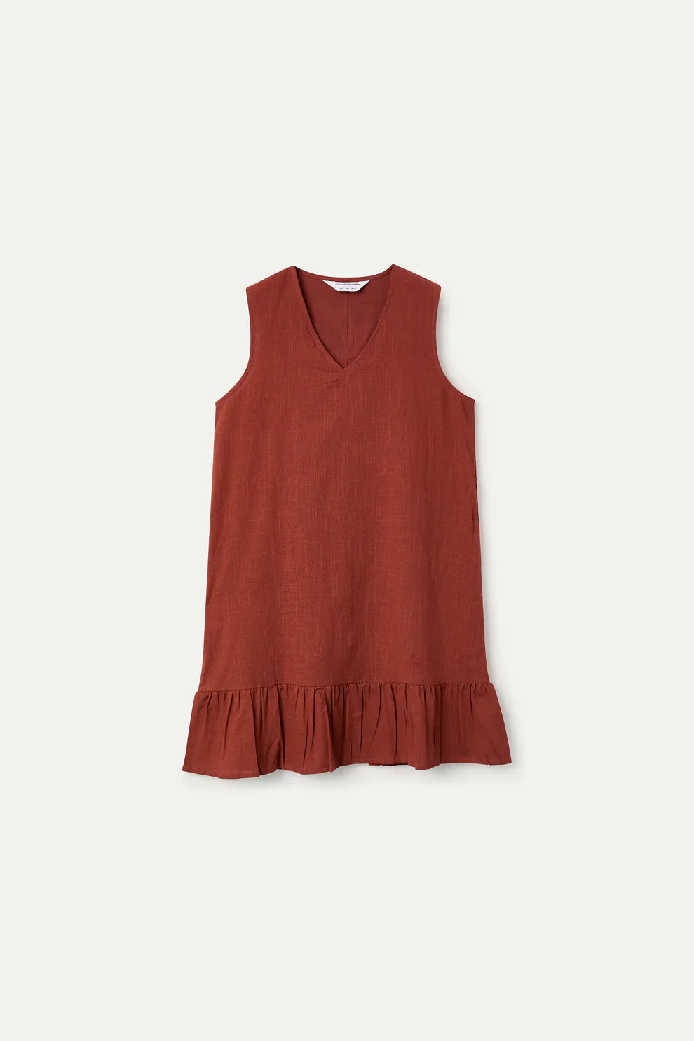 Compañía Cotton Terracotta Mini Dress