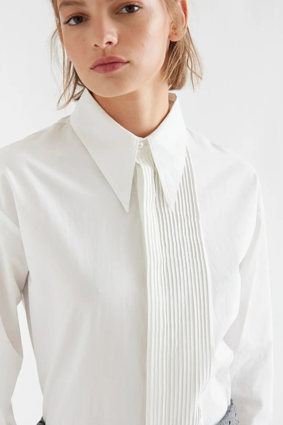 Compañia Fantástica White Tuxedo Shirt