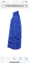 Load image into Gallery viewer, RDF Cobalt Blue Puffa Coat
