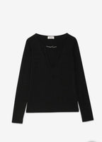 Ottod’Ame Black Lurex Top