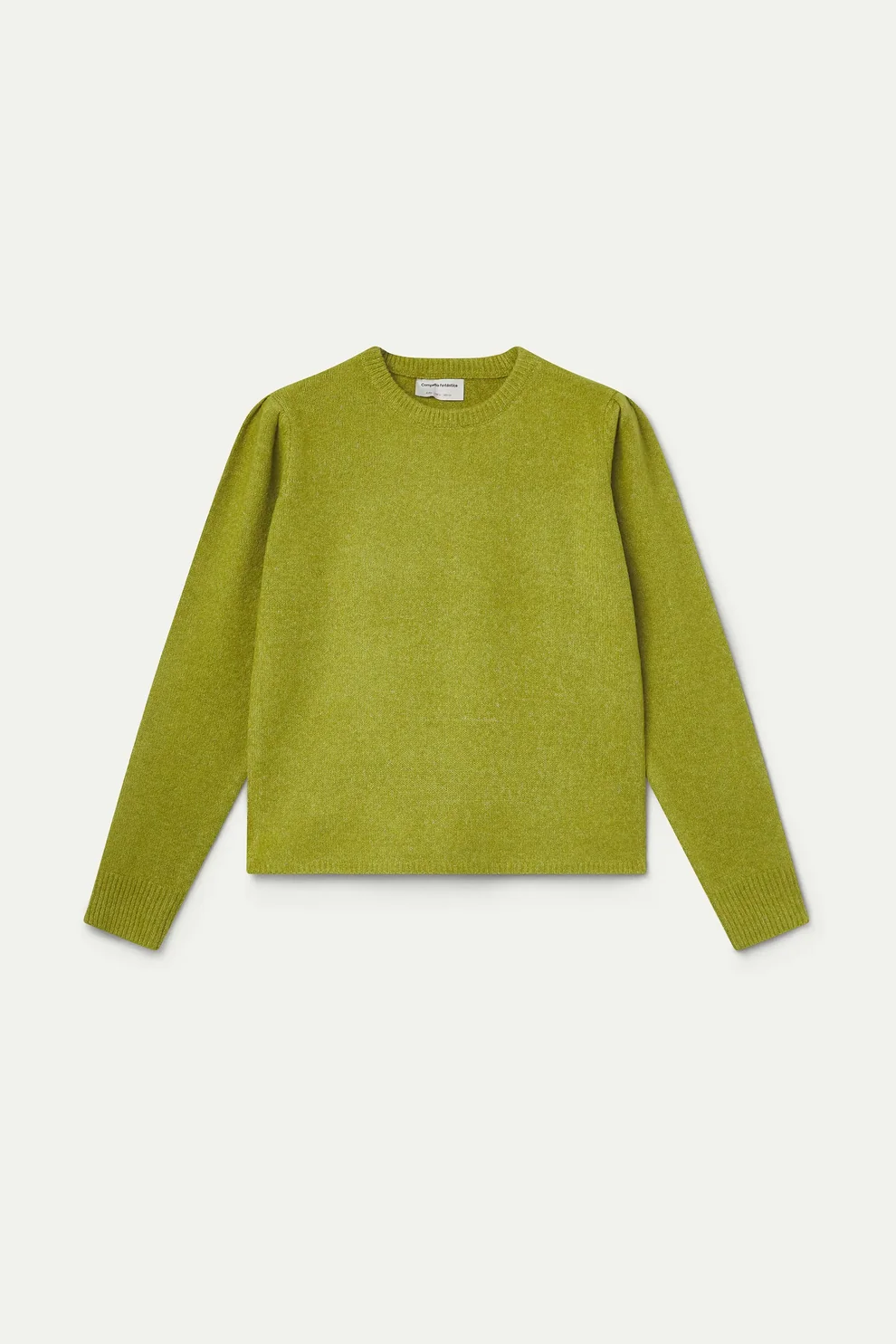 Compañia Fantástica Lime Green Round Neck Knit Jumper