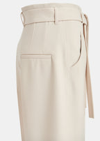 Essentiel Antwerp Oat Latte Wide Leg Belted Pants