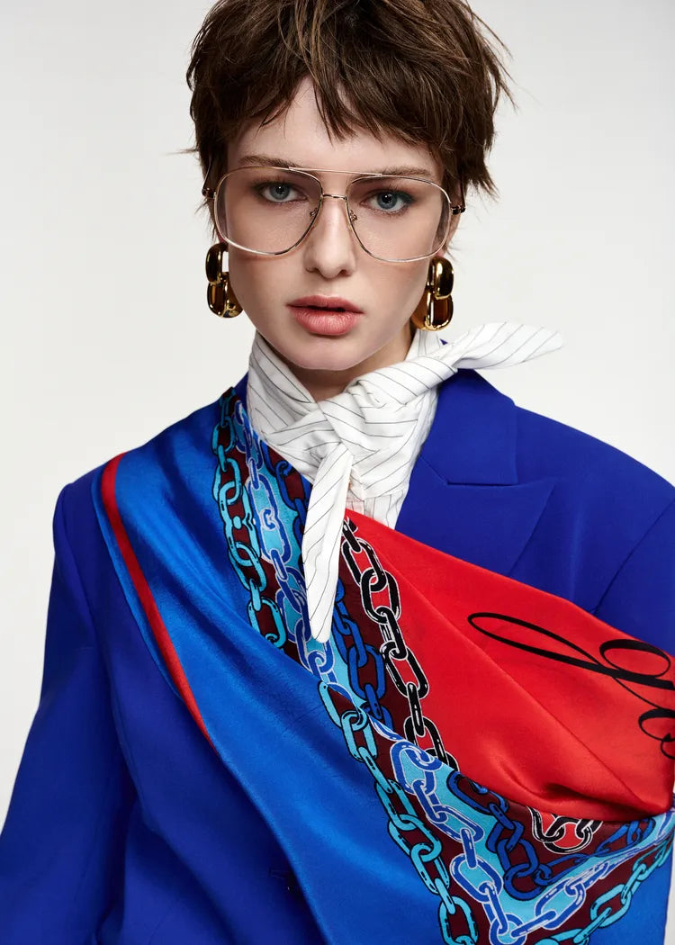 Essentiel Antwerp Cobalt Blue Tailored Single-Breasted Blazer