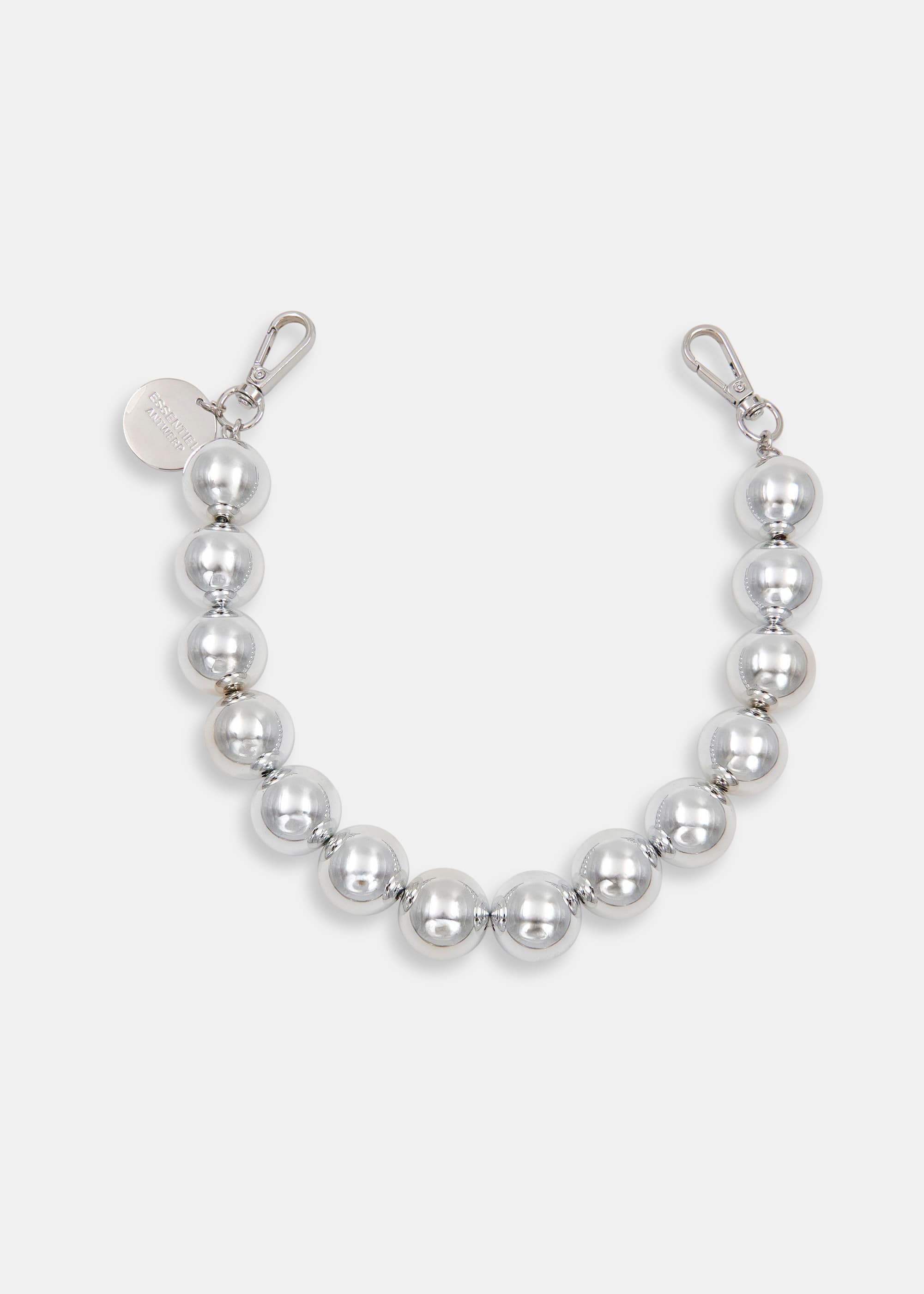Essentiel Antwerp Chunky Silver Beaded Necklace