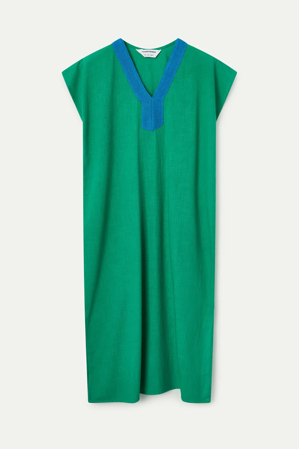 Compañía Green/Blue Cotton Kaftan