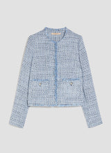 Load image into Gallery viewer, PennyBlack Blue Tweed Jacket
