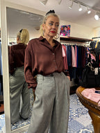 Ottod’Ame Burgundy Satin Shirt