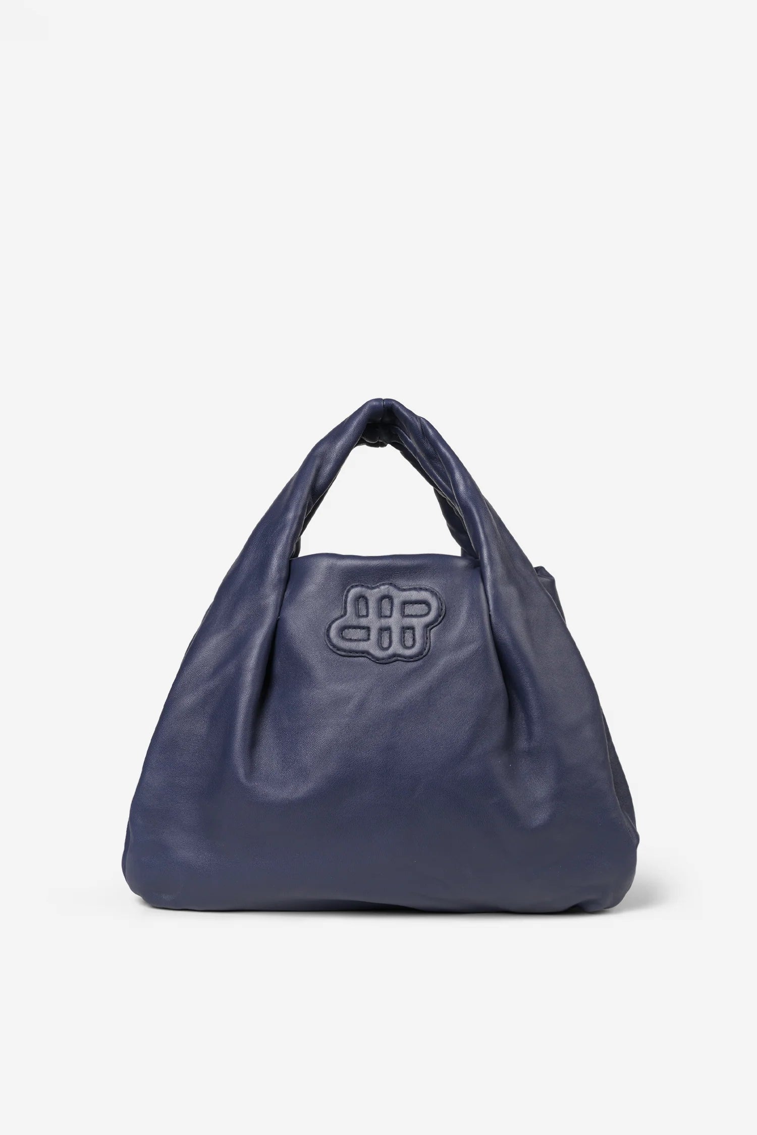 MUNTHE LIX 100% Leather Navy Handbag