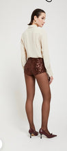 Load image into Gallery viewer, Ottod’Ame Bronze Sequin Mini Shorts
