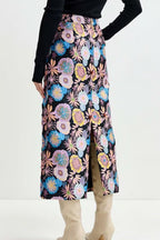 Essentiel Antwerp Floral Jacquard Embellished Pencil Skirt