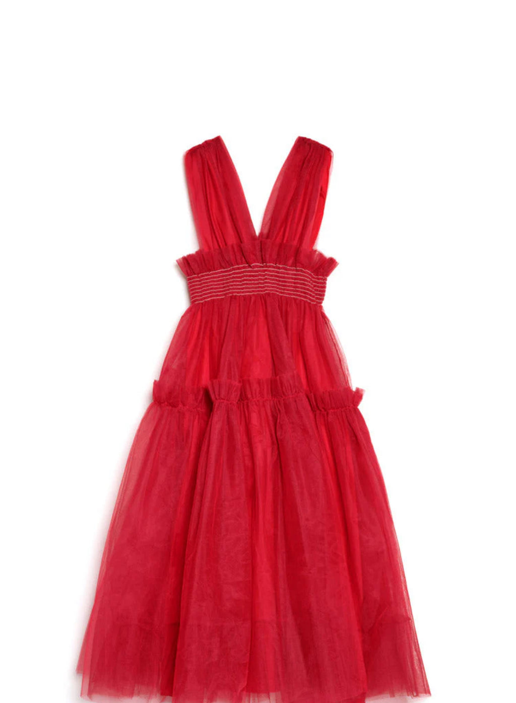 DREAM Sister Jane Red Tulle Midi Dress