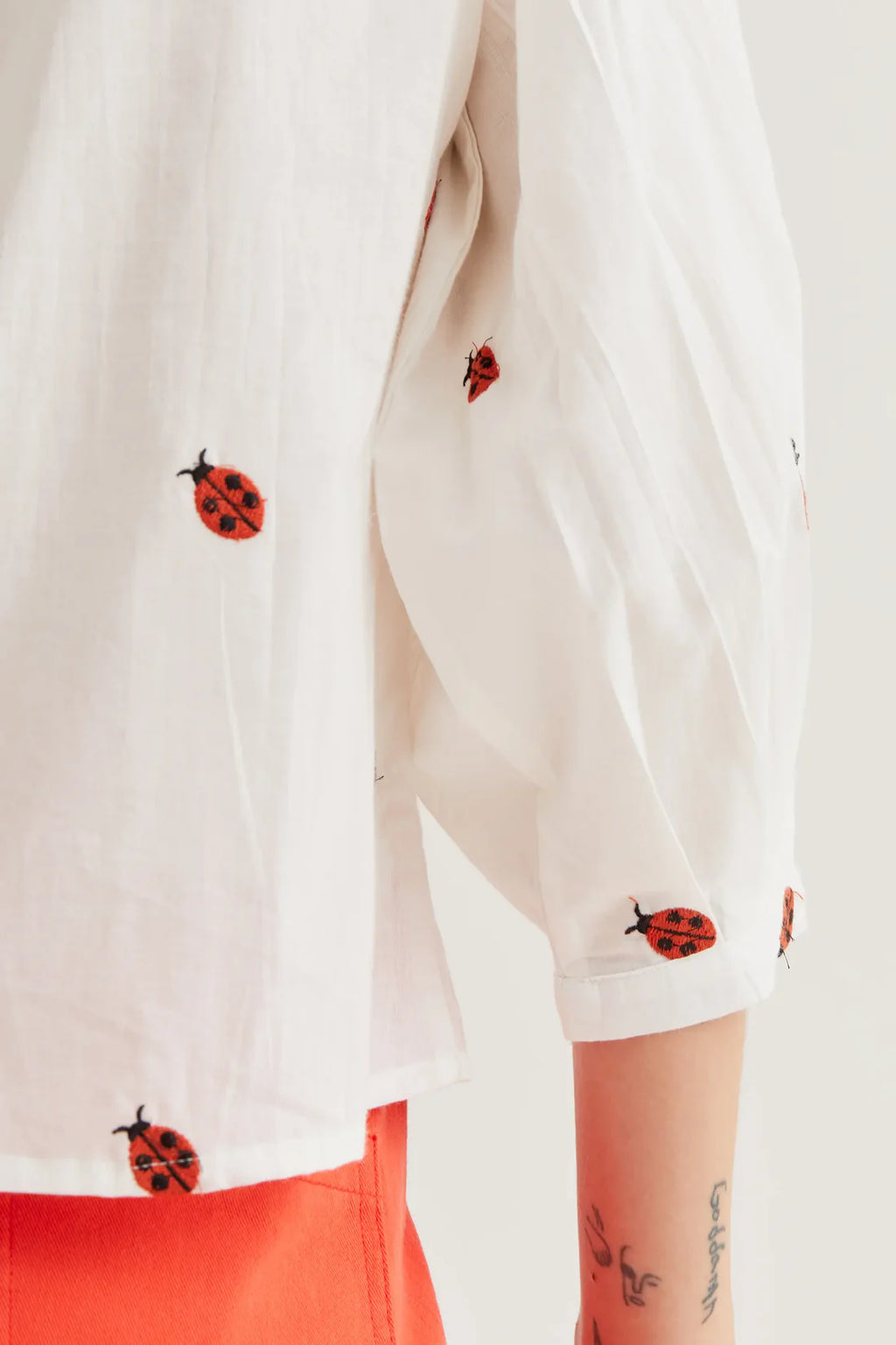 Compañía White Ladybird Print Blouse