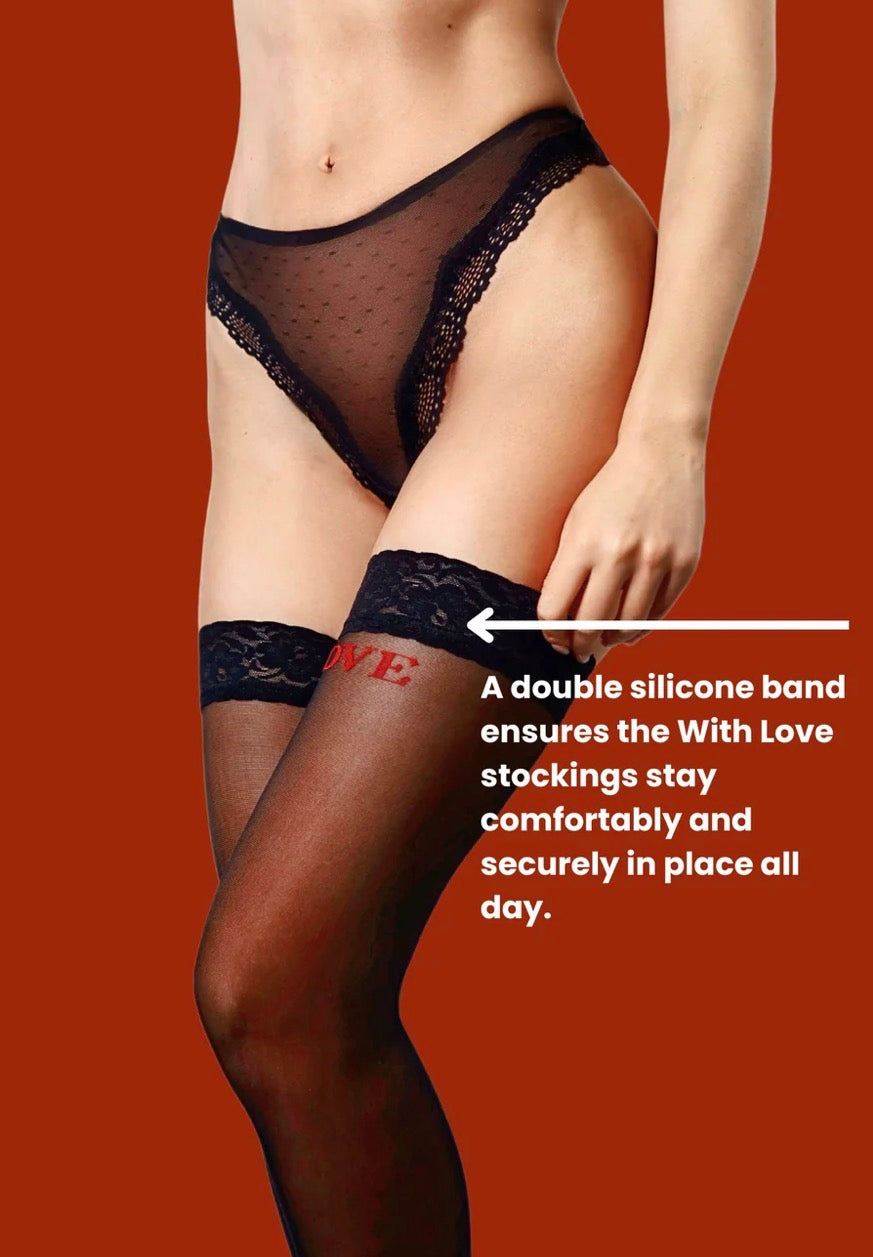 Betty Stay-Up “With Love” Stockings