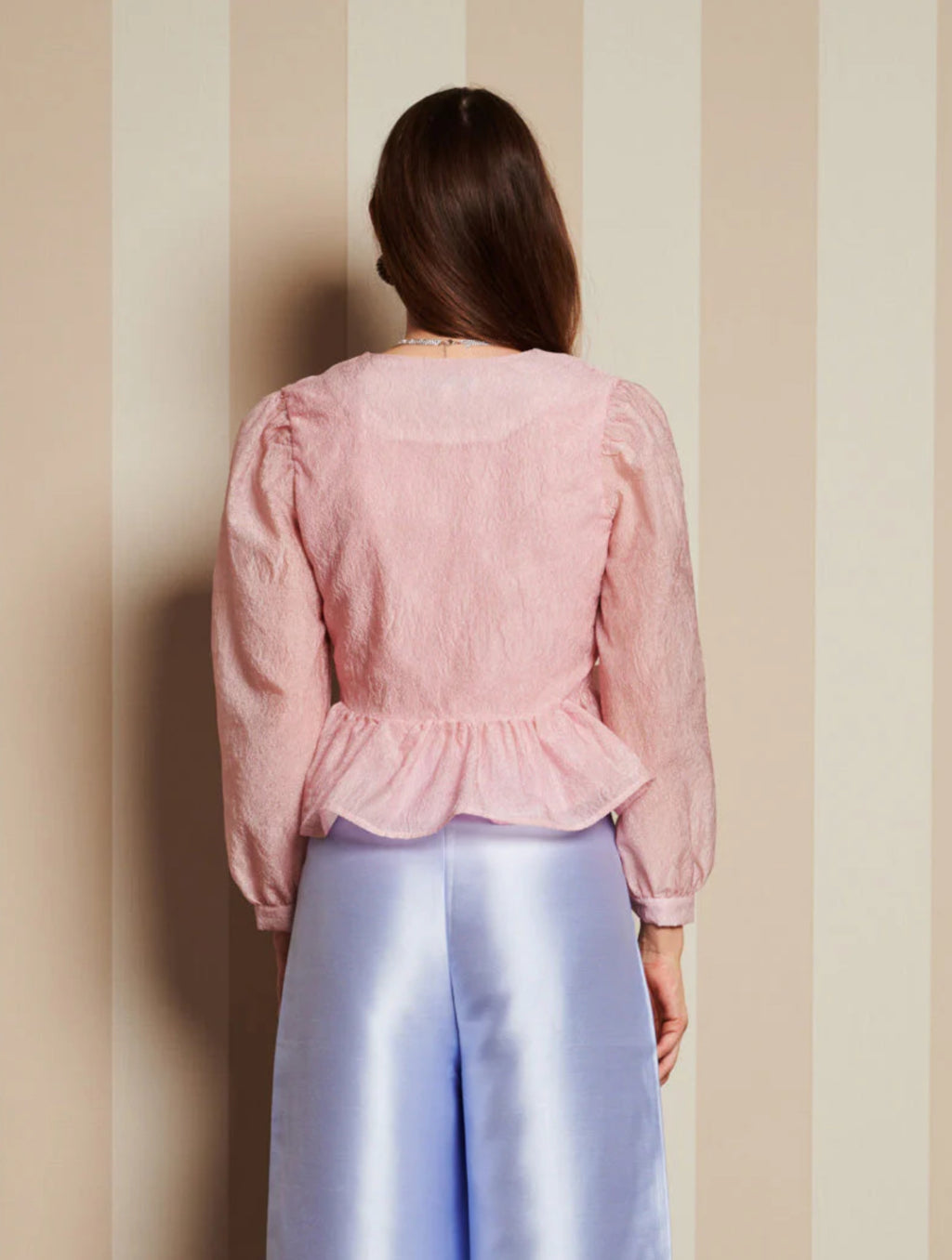 DREAM Sister Jane Pink Structured Top with Peplum