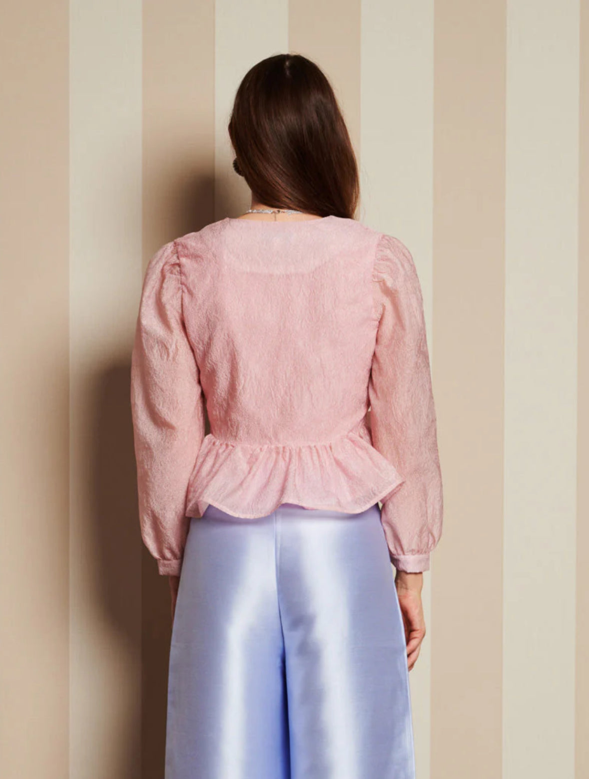 DREAM Sister Jane Pink Structured Top with Peplum