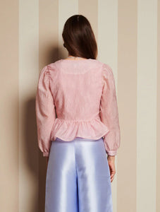 DREAM Sister Jane Pink Structured Top with Peplum