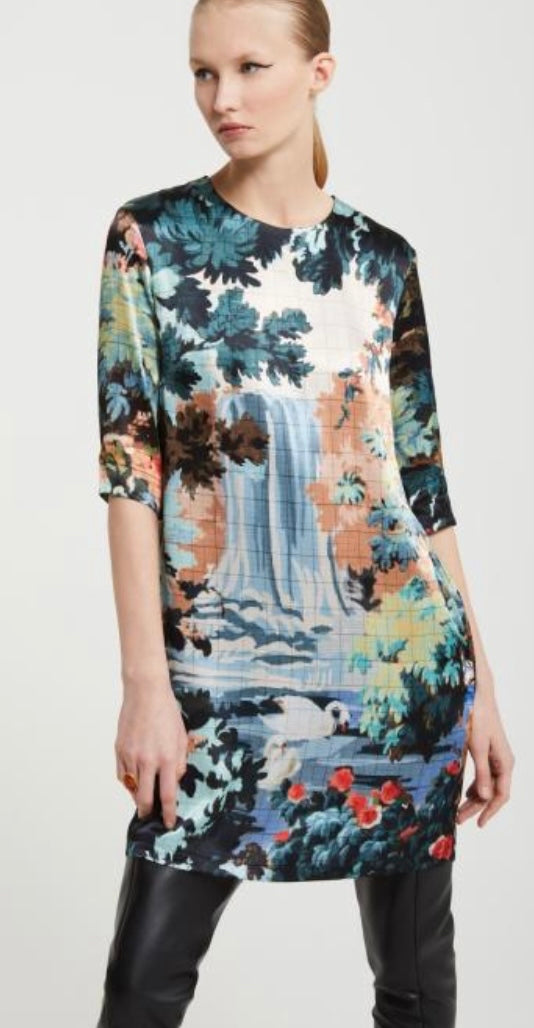 Ottodame Garden Print Shift Dress