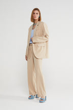 Ottod'Ame Beige Palazzo Trousers