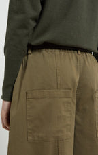 Ottod’Ame Army Green Barrel Leg Trousers