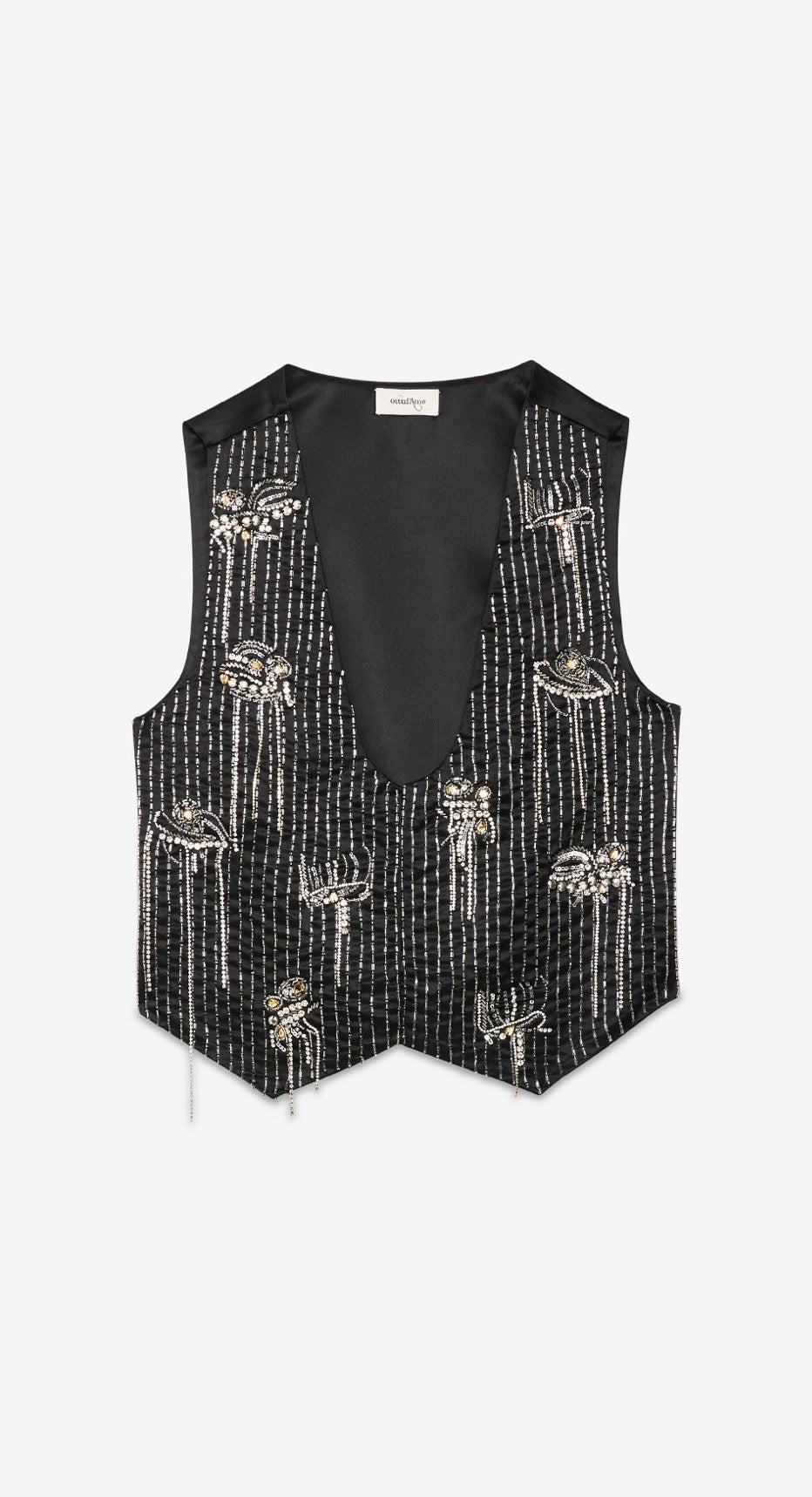 Ottod’Ame Black Cocktail Waistcoat