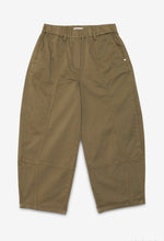 Load image into Gallery viewer, Ottod’Ame Army Green Barrel Leg Trousers
