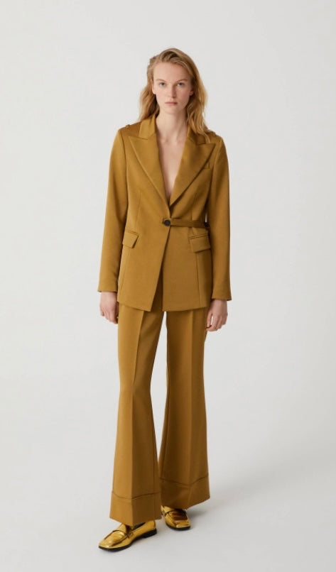 Beatrice B Tobacco Suit Jacket