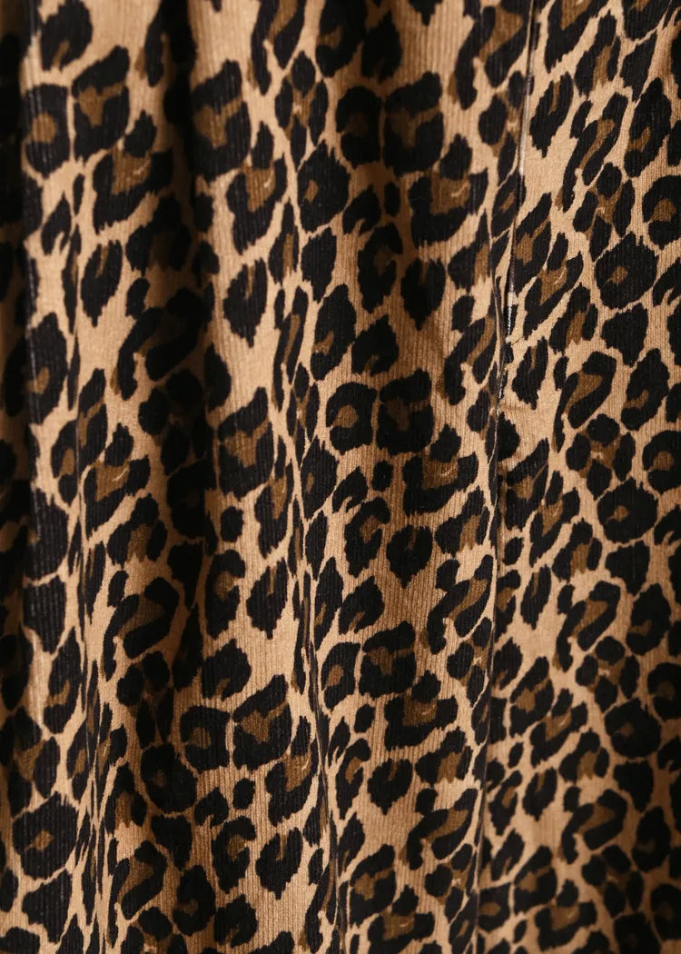 Essentiel Antwerp Leopard Print Corduroy Trousers