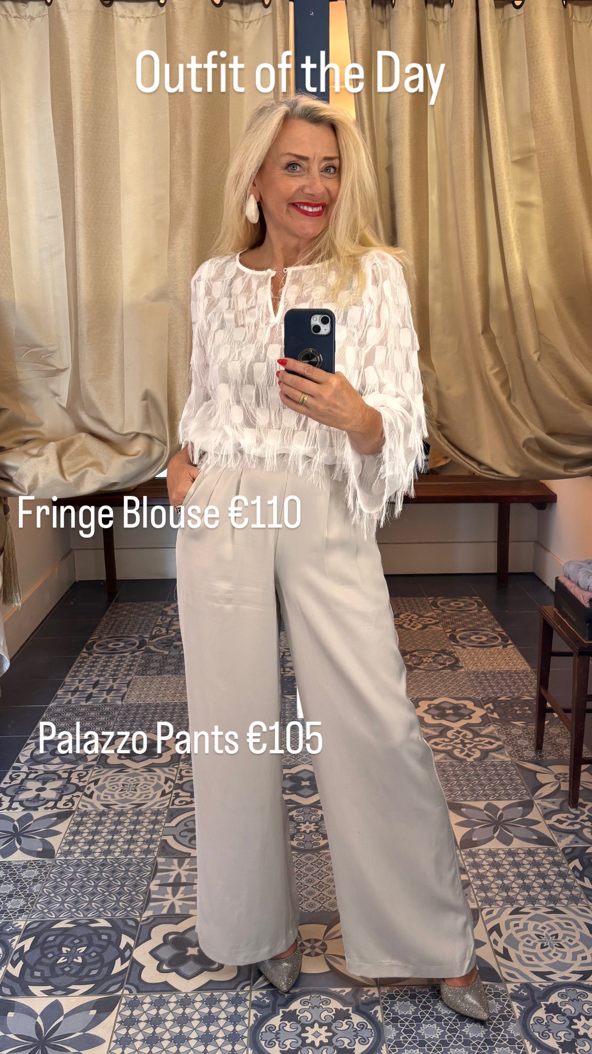 RDF Dove Grey Palazzo Pants