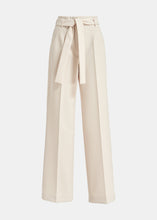 Load image into Gallery viewer, Essentiel Antwerp Oat Latte Wide Leg Belted Pants
