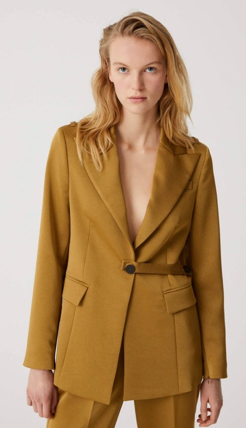 Beatrice B Tobacco Suit Jacket