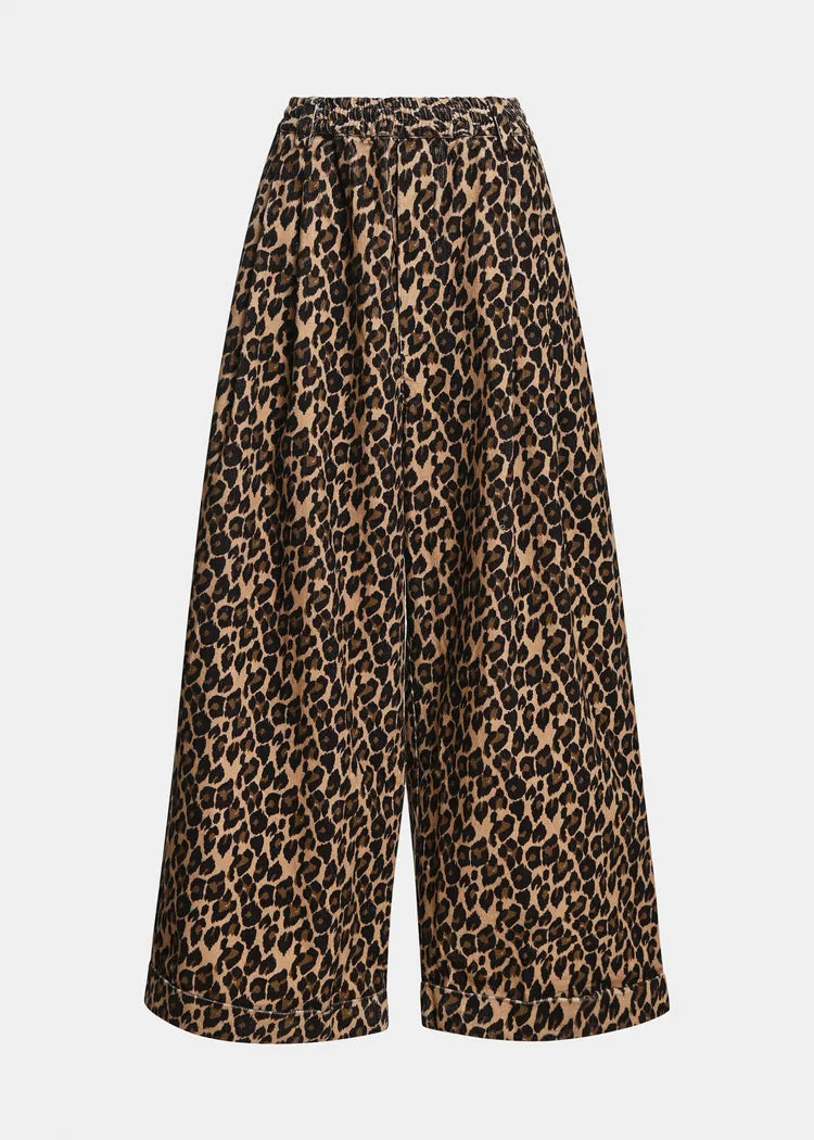Essentiel Antwerp Leopard Print Corduroy Trousers