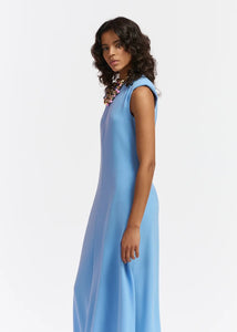 Essentiel Antwerp Blue Maxi-Length Dress