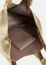 Load image into Gallery viewer, Essentiel Antwerp Gold Metallic Shopper Bag
