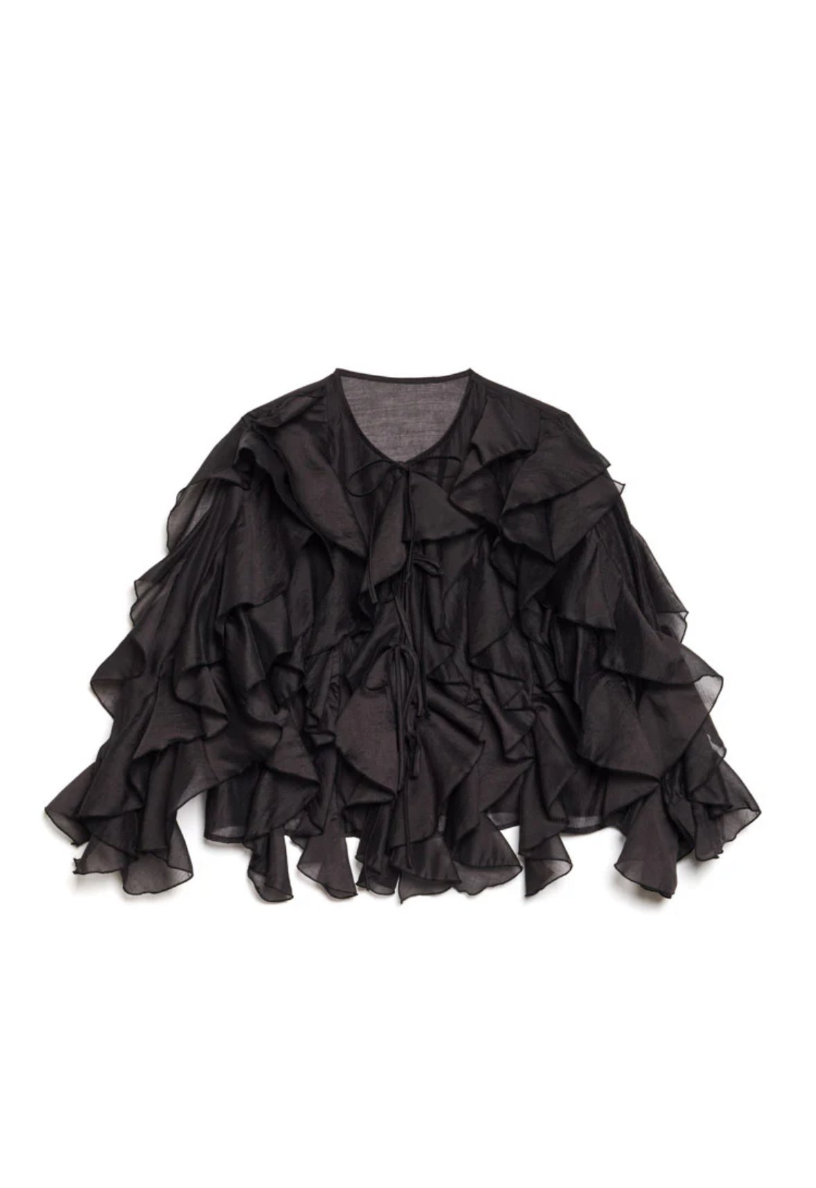 DREAM Sister Jane Black Frill Blouse