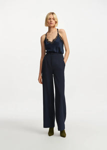 Essentiel Antwerp Navy Straight Leg Trousers