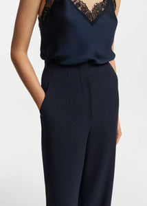 Essentiel Antwerp Navy Straight Leg Trousers