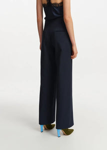 Essentiel Antwerp Navy Straight Leg Trousers