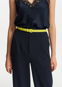 Essentiel Antwerp Navy Straight Leg Trousers