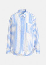 Load image into Gallery viewer, Essentiel Antwerp White and Blue Rhinestone Embellished Shirt
