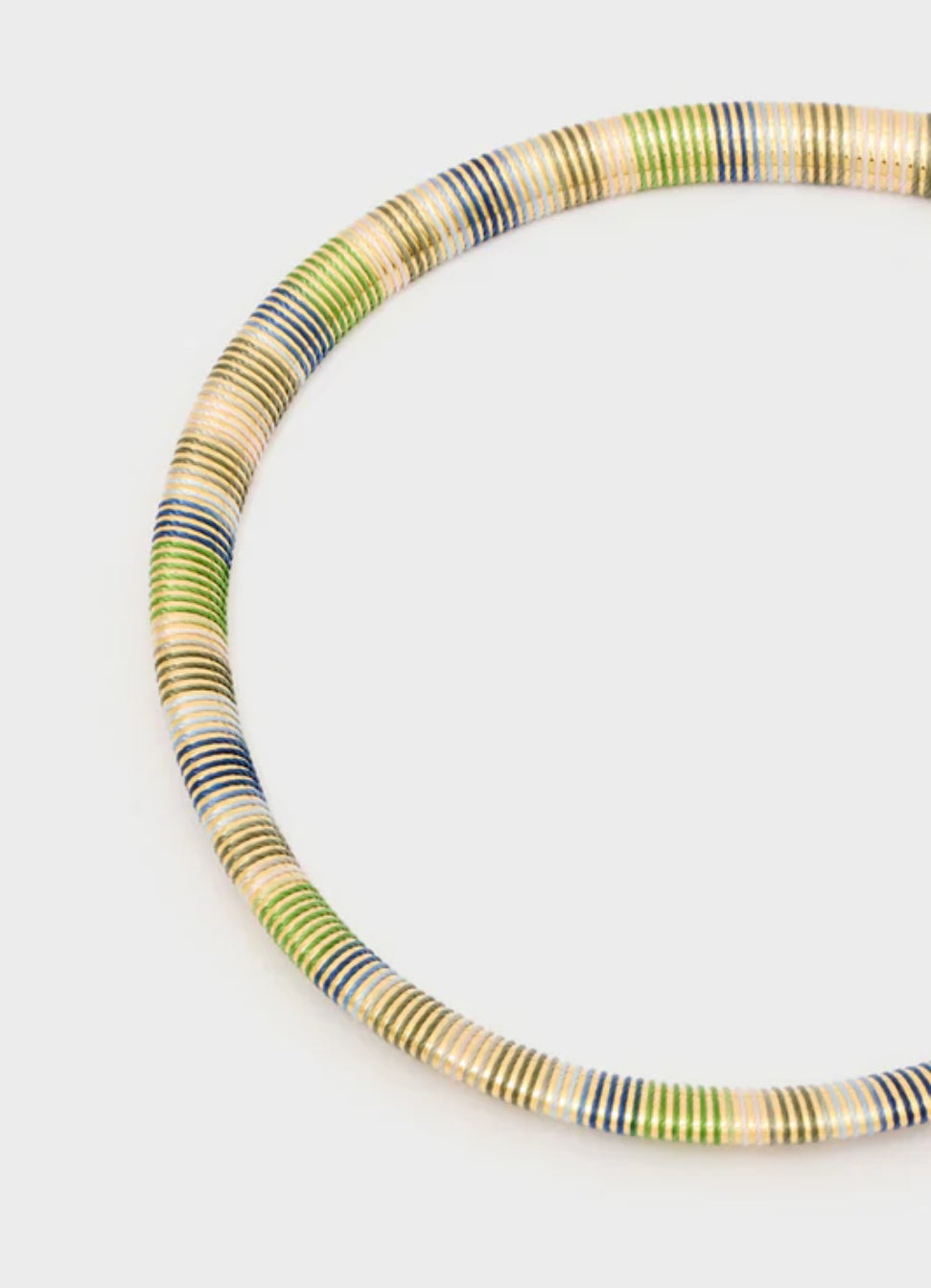 NALI Green/Blue Choker Necklace