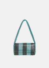 Load image into Gallery viewer, Essentiel Antwerp Black &amp; Blue Striped Chainmail Shoulder Bag
