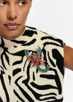 Essentiel Antwerp Multicoloured Rhinestone Scorpion Brooch