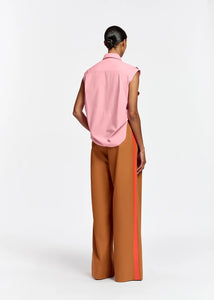 Essentiel Antwerp Tobacco Stripe Palazzo Pants