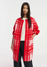 Load image into Gallery viewer, Essentiel Antwerp Pink &amp; Red Midi-Length Cardi-Coat
